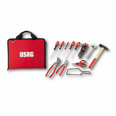 Borsa pieghevole con assortimento 20 utensili manutenzione Usag 007 FBI