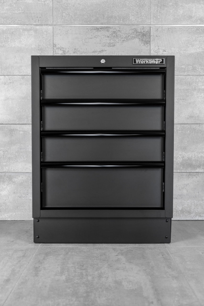 Modulo 4 Cassetti per arredo  Workshopitaly MPS Total Black