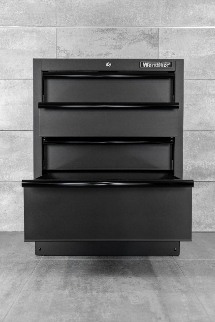 Modulo 4 Cassetti per arredo  Workshopitaly MPS Total Black