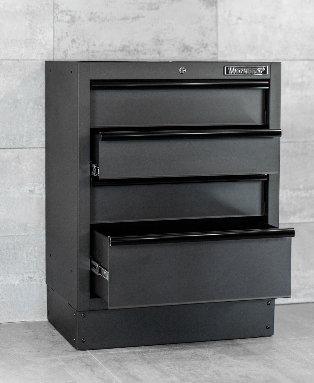 Modulo 4 Cassetti per arredo  Workshopitaly MPS Total Black