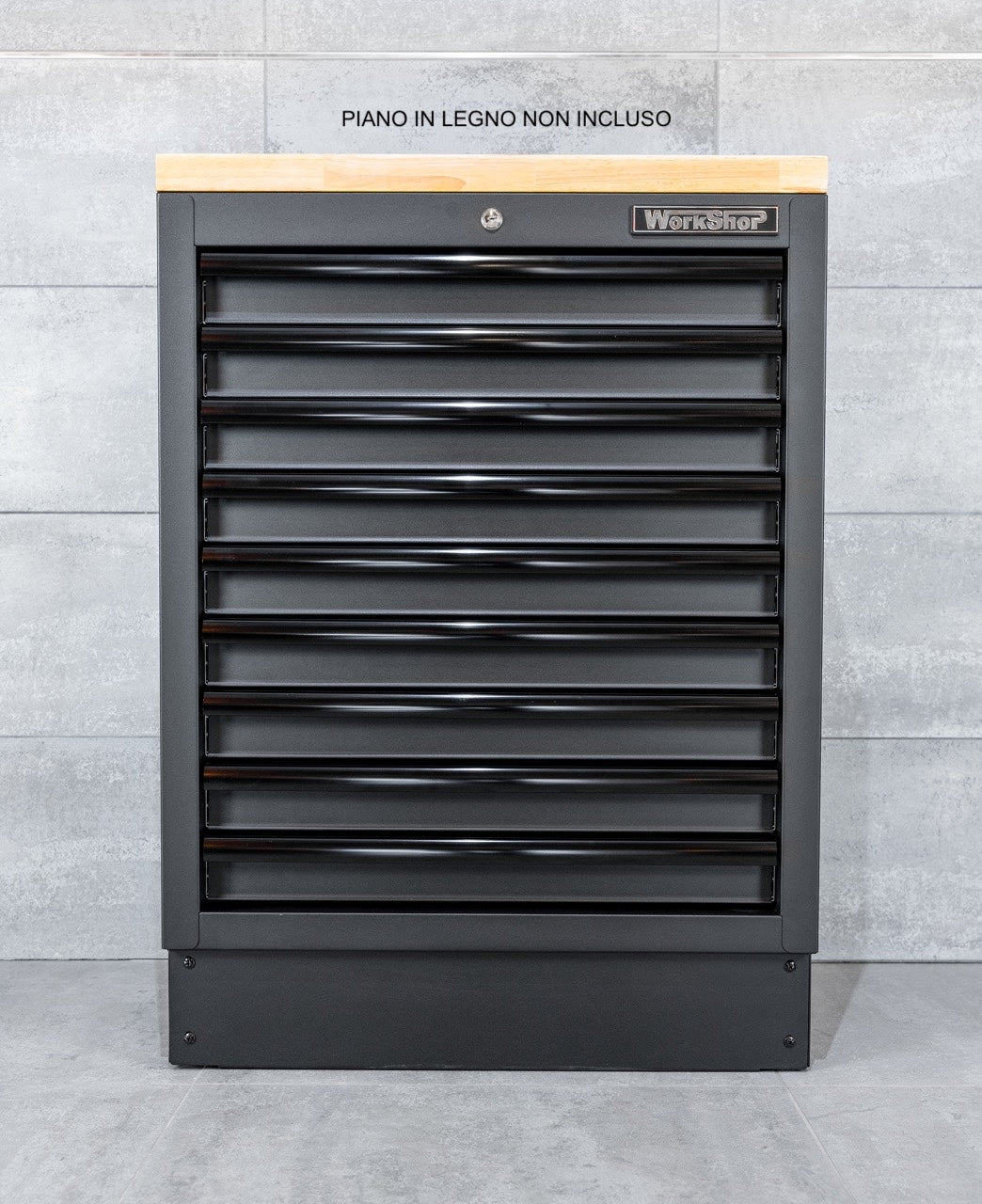 Modulo 9 Cassetti per arredo  Workshopitaly MPS Total Black