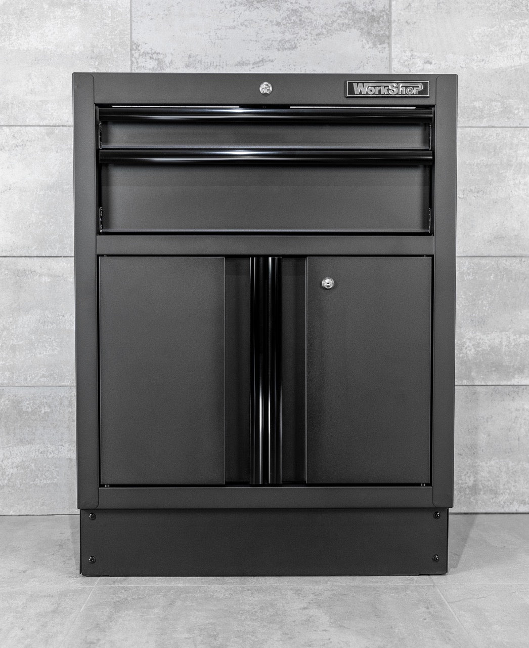 Modulo 2 Cassetti e 2 ante Workshopitaly MPS Total Black