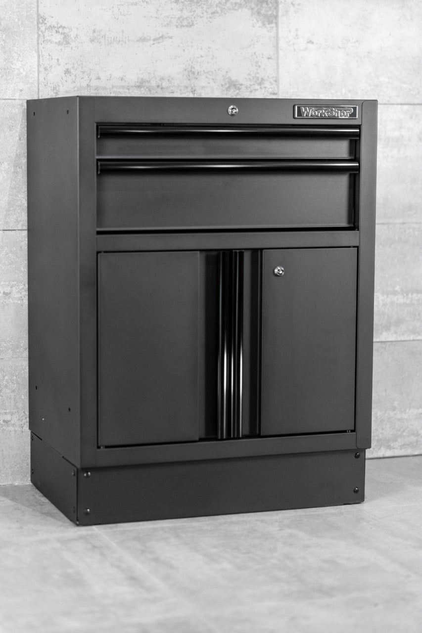 Modulo 2 Cassetti e 2 ante Workshopitaly MPS Total Black