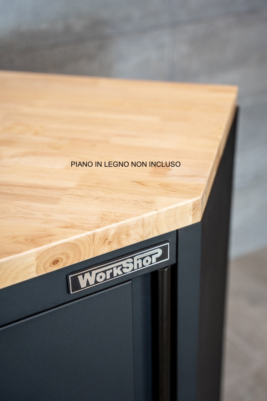 Mobile Angolare Arredo Officina Workshopitaly MPS Total Black