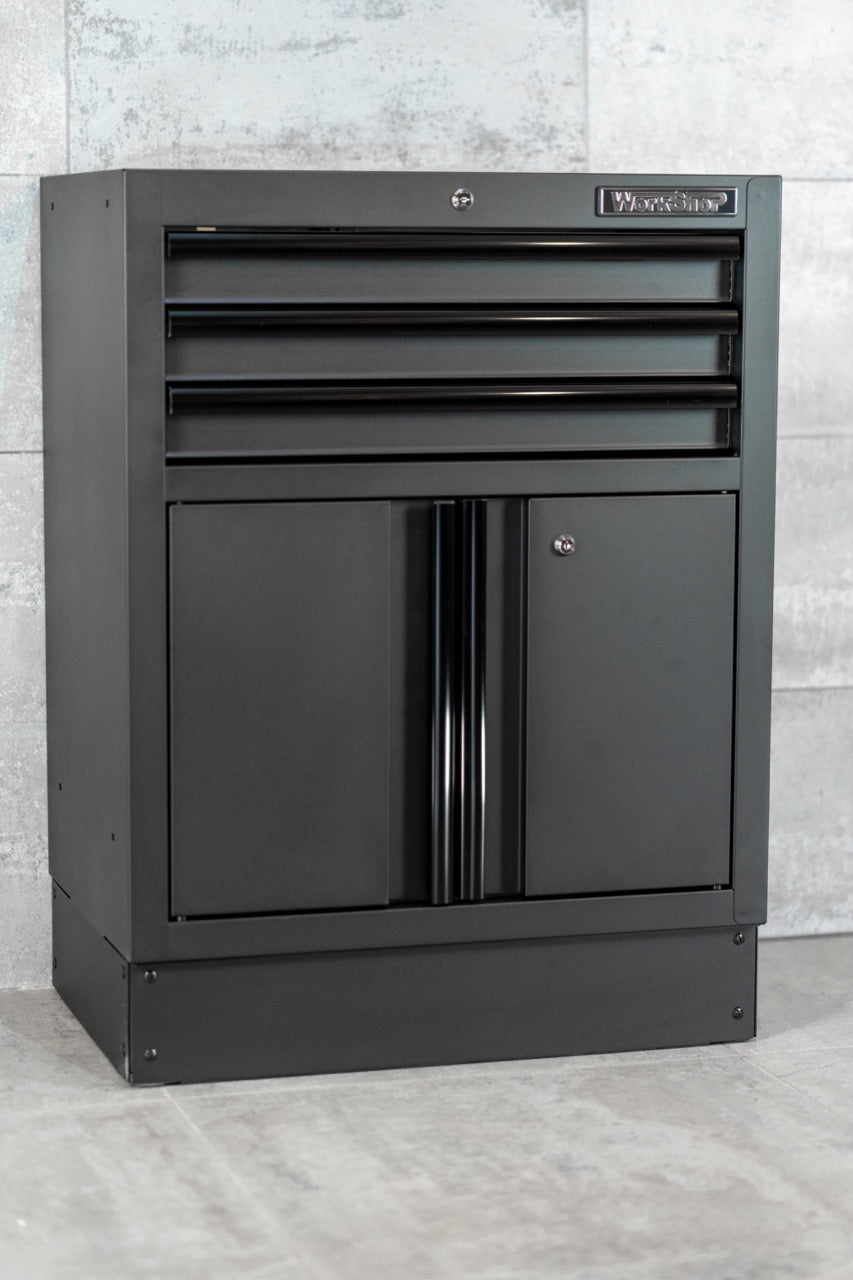 Modulo 3 Cassetti e 2 ante Workshopitaly MPS Total Black