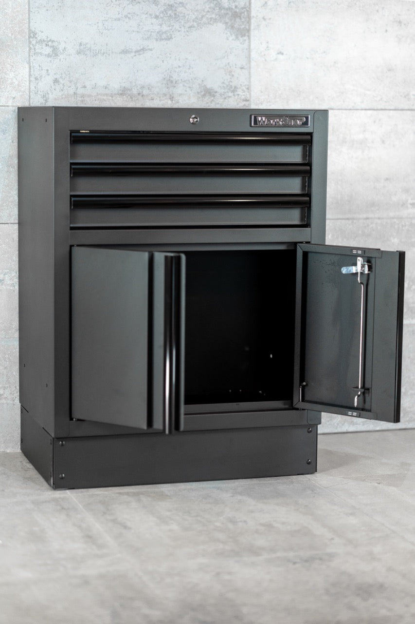 Modulo 3 Cassetti e 2 ante Workshopitaly MPS Total Black