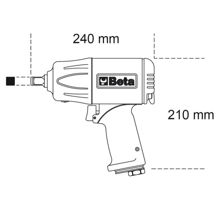 Avvitatore reversibile in materiale composito 3/4" Beta 1928P