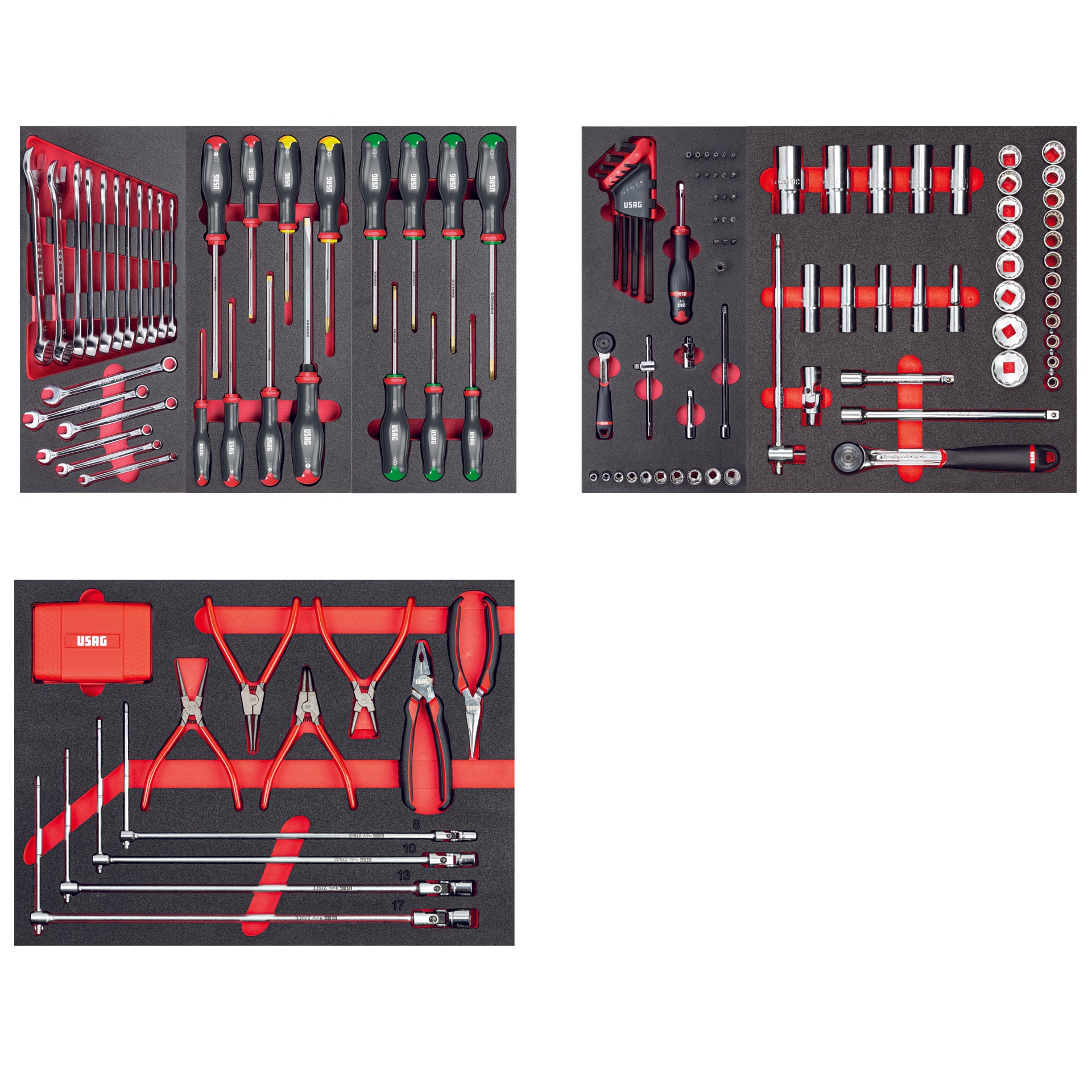 Assortimento AUTORIPARAZIONE - 3 cassetti (155 pz) Usag 495 MAA