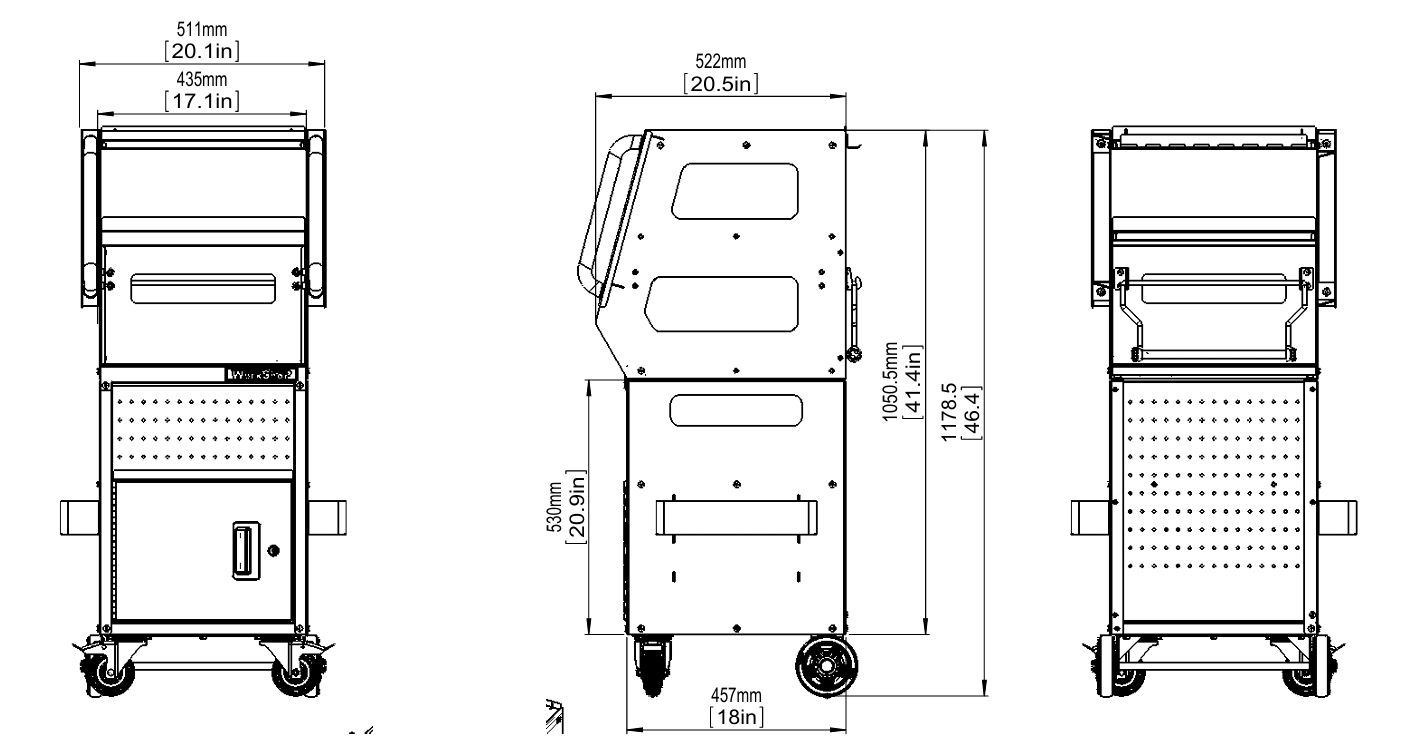 Carrello DIAGNOSTICO Workshopitaly Total Black