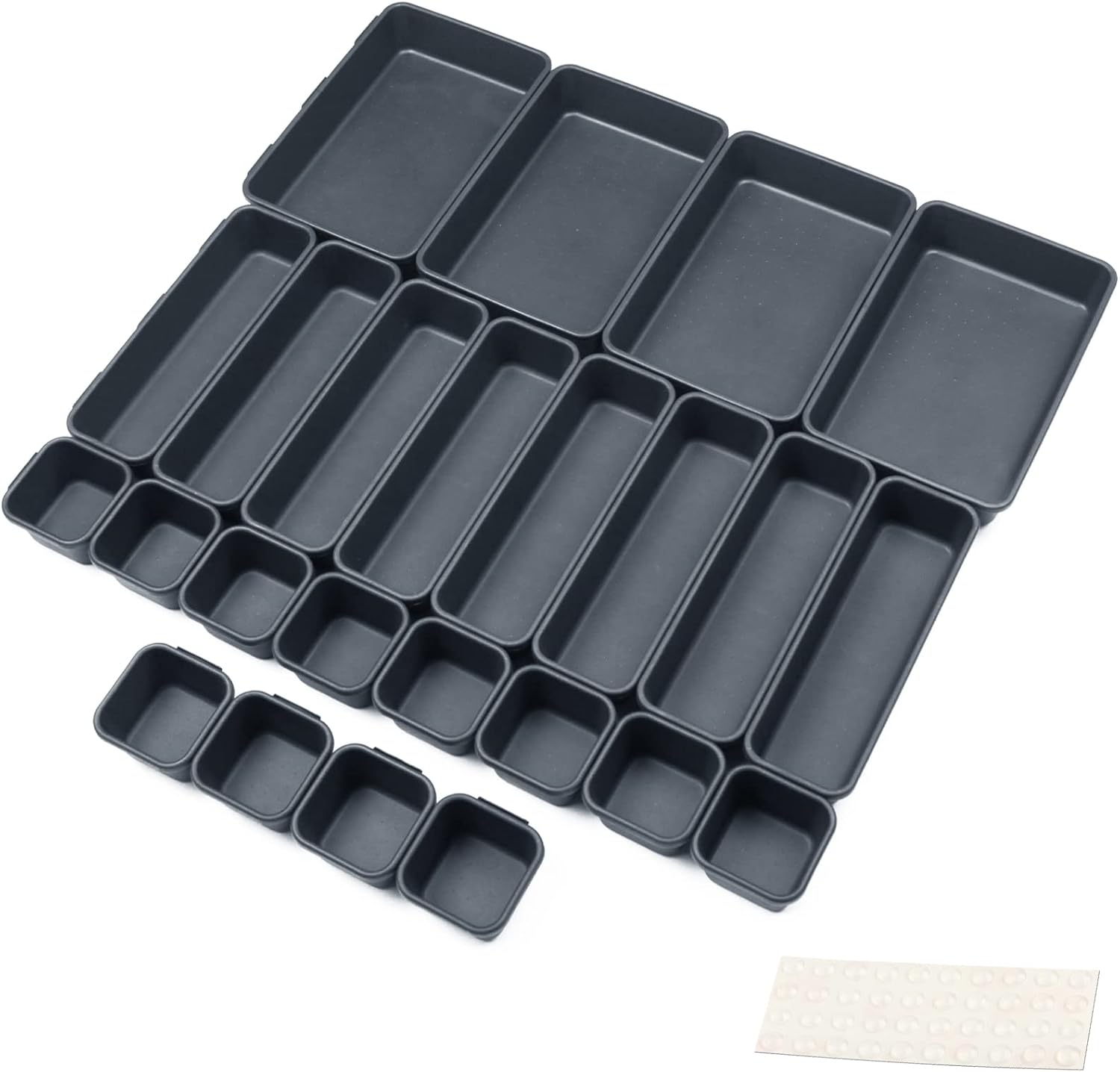 Divisori per cassetti Arredo  Officina Workshopitaly MPS Total Black 24pz.