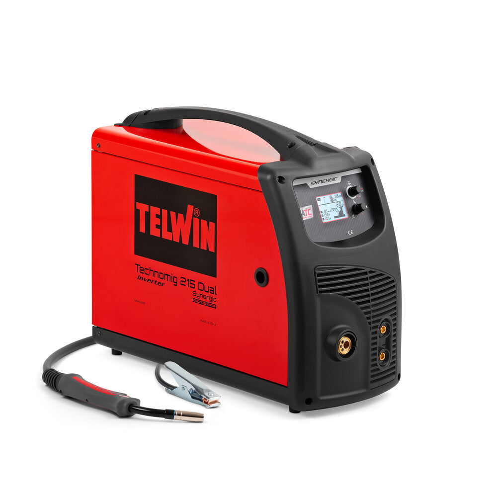 Saldatrice inverter a filo Telwin Technomig 215 Dual Synergic