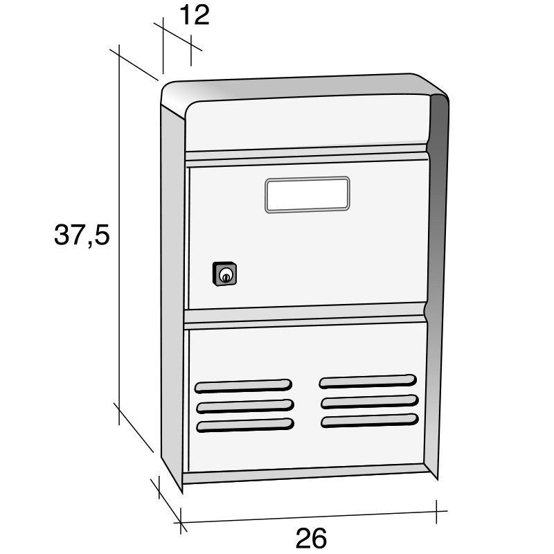 Cassetta postale Alubox DUBLO INOX