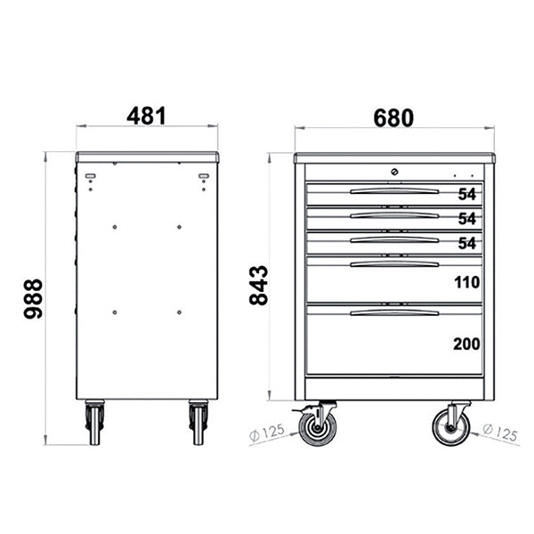 Carrello Porta Utensili Fasano Tools FG 102V/5A