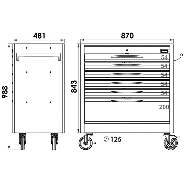 Carrello Porta Utensili Fasano Tools FG 104D/6G