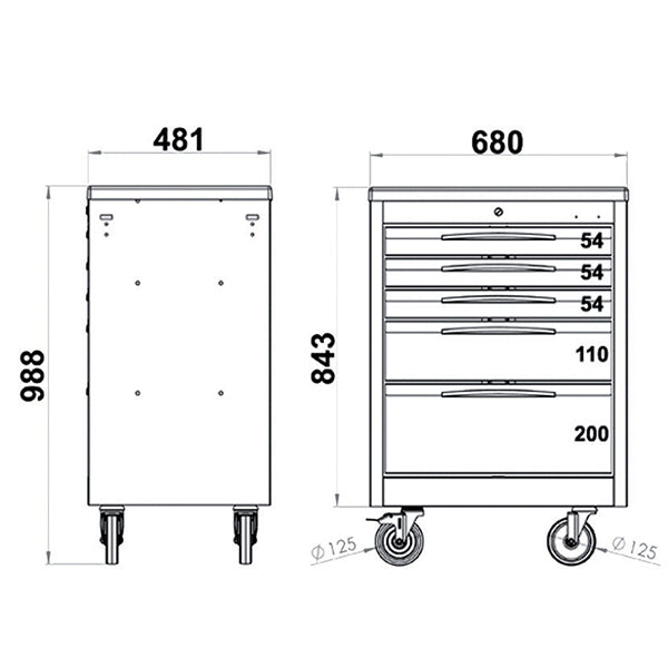 Carrello Porta Utensili Fasano Tools FG 150R/5G