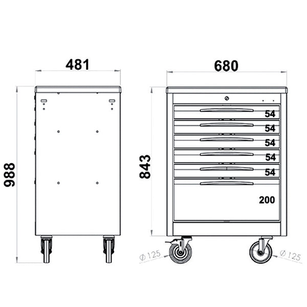 Carrello Porta Utensili Fasano Tools FG 150R/6G