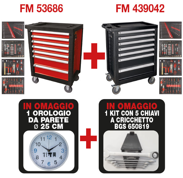 SET 2 CARRELLI FERMEC COMPLETI DI UTENSILI PROMO Full Set