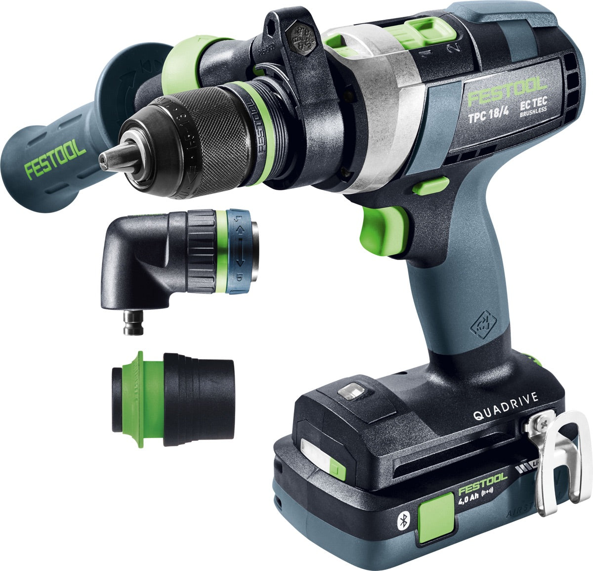 Festool Trapano avvitatore con percussione a batteria QUADRIVE TPC 18/4 5,0/4,0 I-Set