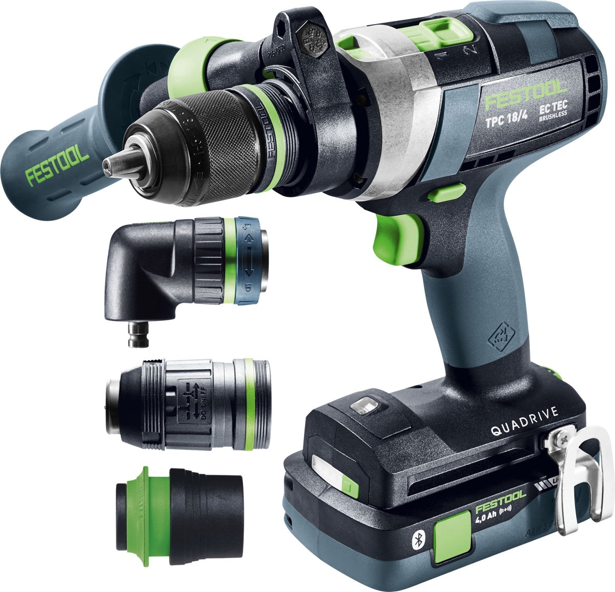 Festool Trapano avvitatore con percussione a batteria QUADRIVE TPC 18/4 5,0/4,0 I-Set/XL