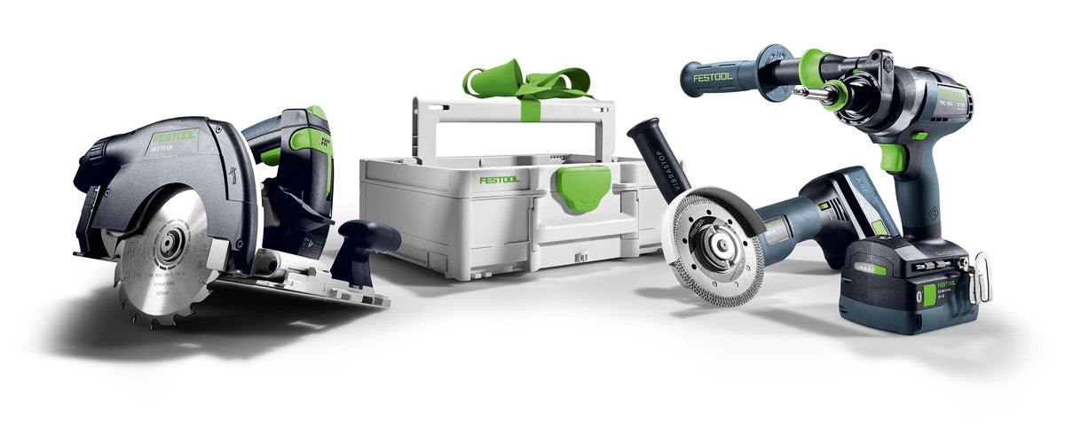 Festool Combo Set 18V carpenteria HKC 55/TPC 18/AGC 18/TB M 137