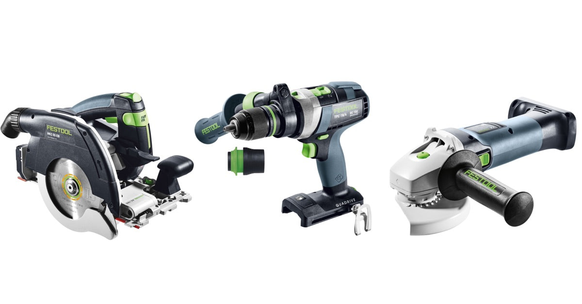 Festool Combo Set 18V carpenteria HKC 55/TPC 18/AGC 18/TB M 137