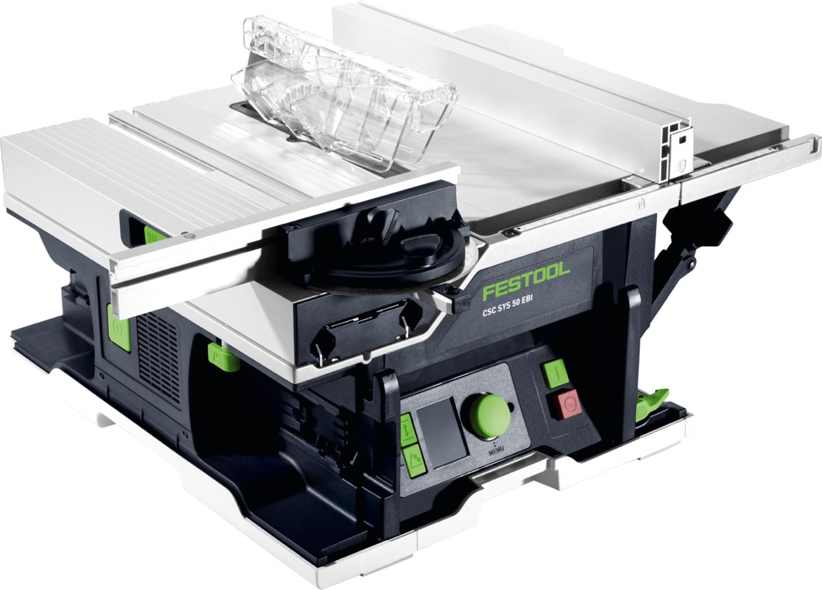 Festool Sega circolare da banco a batteria CSC SYS 50 EB-Basic