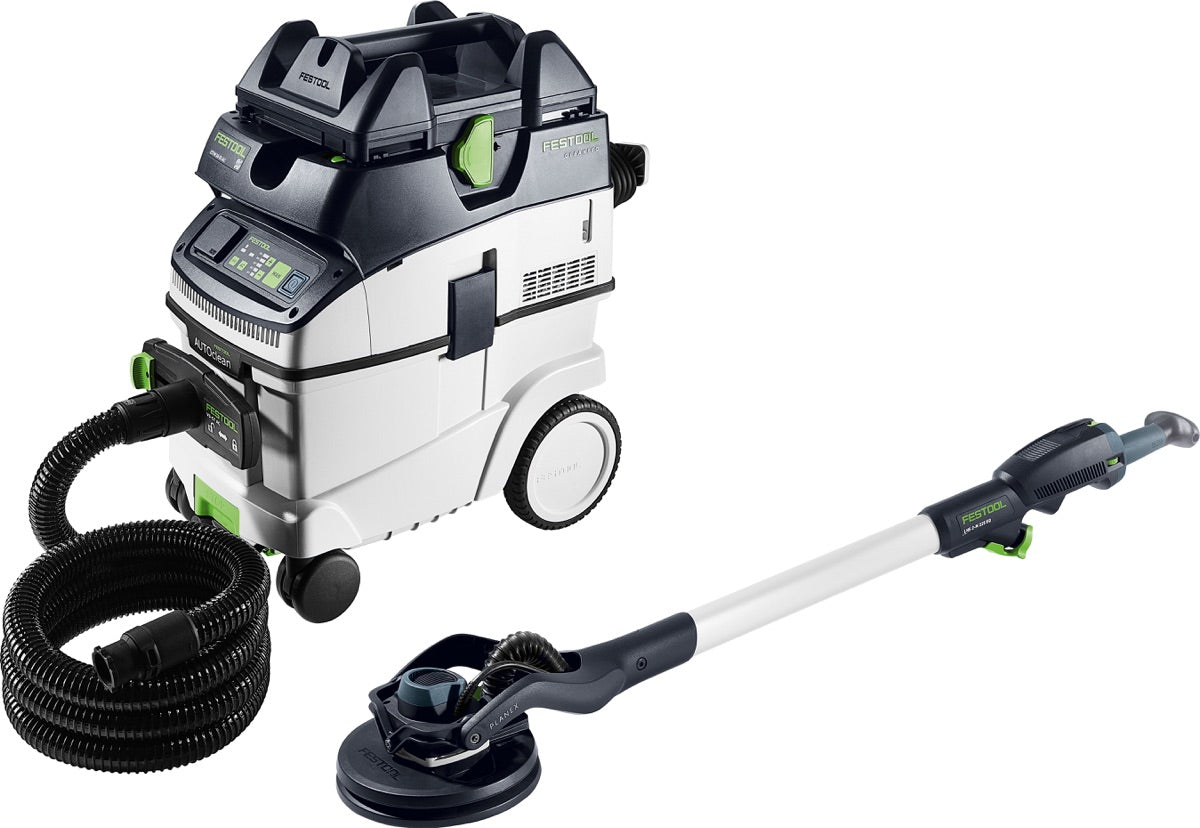 Festool Set con levigatrice a stelo e aspiratore PLANEX LHS 2-M 225 EQ/CTM 36-Set