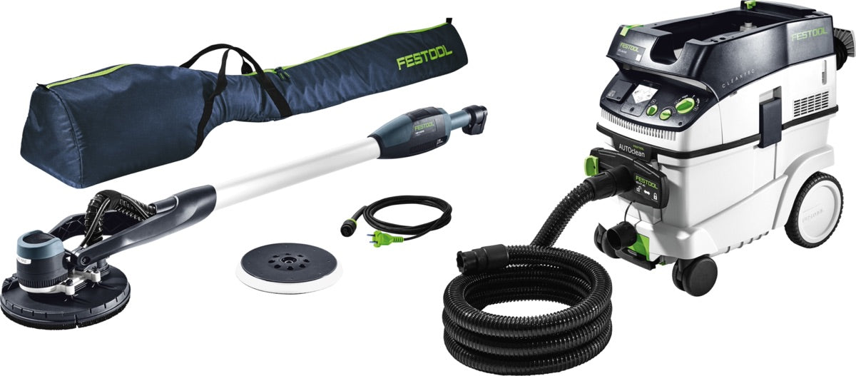 Festool Set con levigatrice a stelo e aspiratore PLANEX LHS-E 225/CTL36-Set