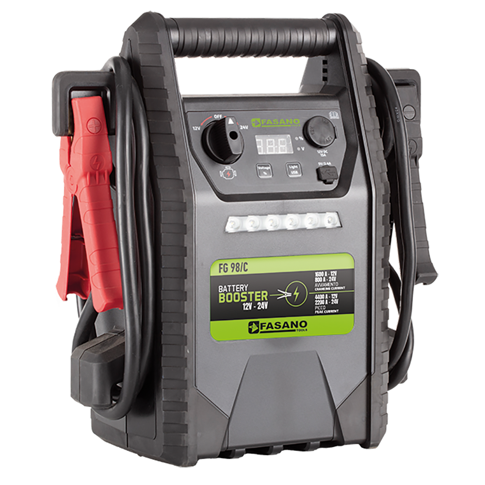 Avviatore di emergenza portatile 12/24V, 44Ah Fasano FG 98/C