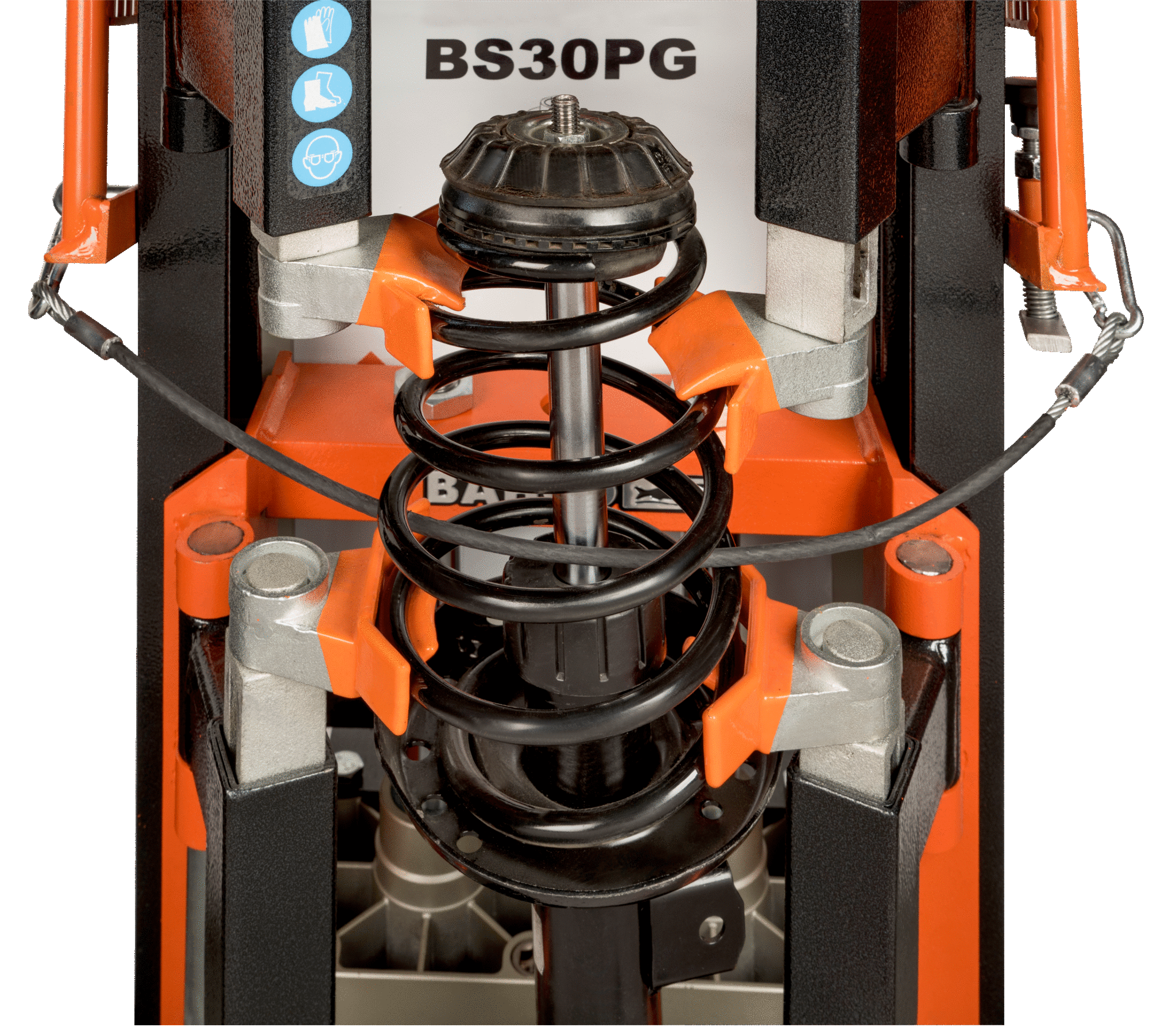 Compressore per ammortizzatori a doppio pistone pneumatico con griglia di protezione  BS30PG  BAHCO