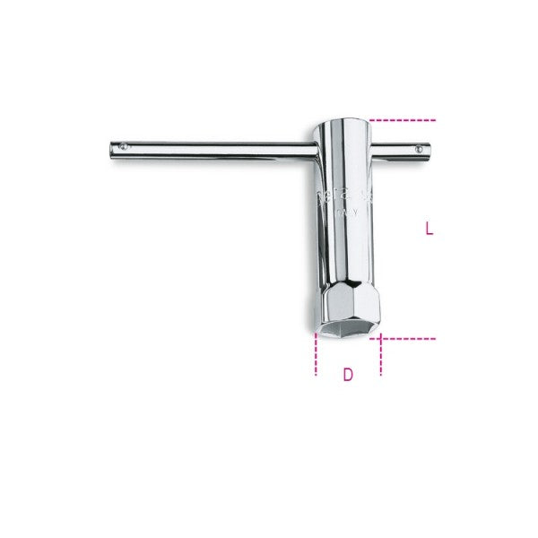 Chiave a tubo semplice per candele d’accensione Beta 955