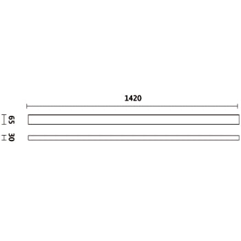 Staffe laterali per parete tipo largo per C45 Beta C45SL