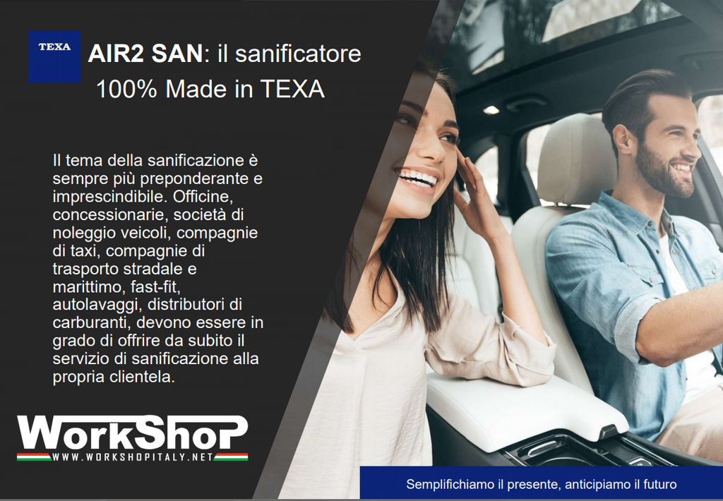 TEXA AIR2 SAN - Sanificatore ozonizzatore per ambienti e abitacoli auto -  Attrezzature per officina e carrozzeria, carrelli ed utensili