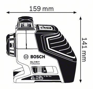 Livella laser GLL 3-80 P + ricevitore BM1 Bosch Professional