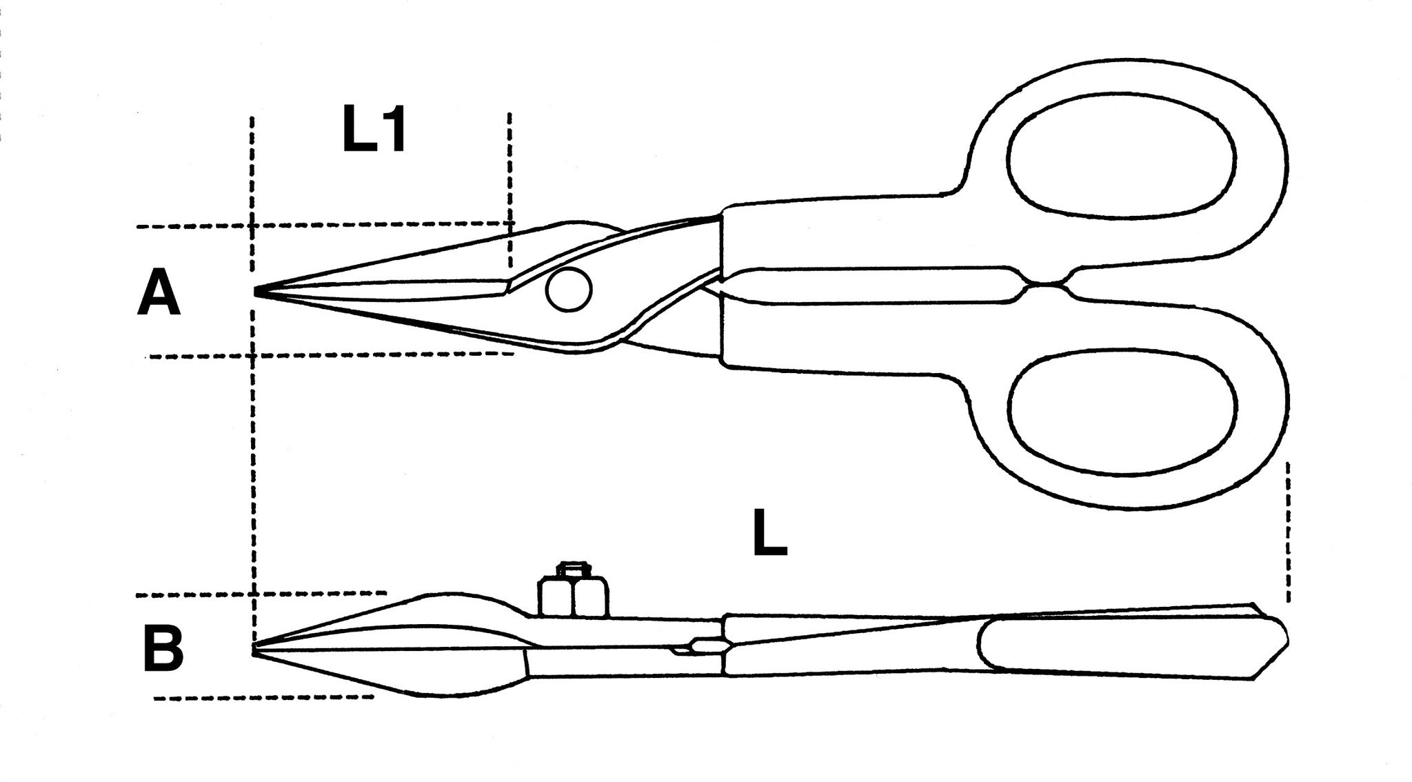 Cesoie lame strette diritte Beta 1114