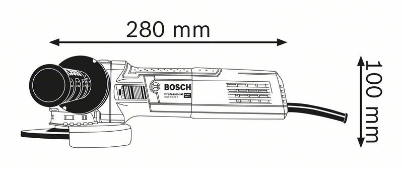 Smerigliatrice angolare BOSCH GWX 9-125 S Professional X-LOCK