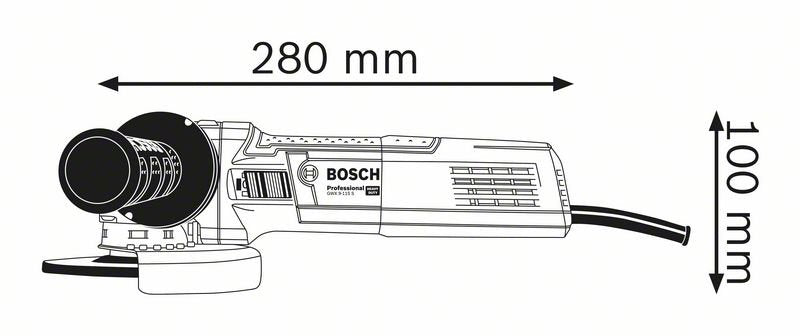 Smerigliatrice angolare BOSCH GWX 9-115 S Professional X-LOCK