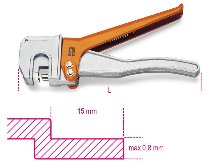 Pinza piegalamiera Beta 1065P